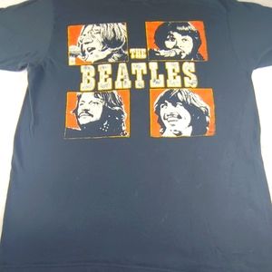 The Beatles Tshirt Featuring The Fab Four In Separate Pics Medium